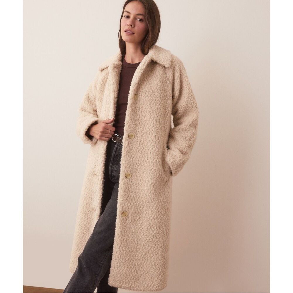 Marine Layer Aspen Sherpa Fleece Coat NEW NWT